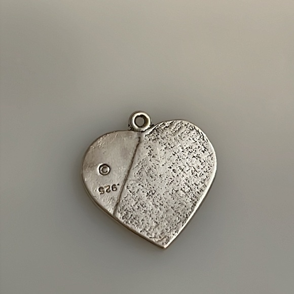 VINTAGE I Heart Love Drill Team STERLING 925 SILVER CHARM FOR CHARM BRACELET - Picture 2 of 3